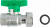 Кран шаровой FAR 1/2"-3/4", ВР-накидная гайка EPDM, с обратн. клапаном, зелен. бабочка, хром Кран шаровой FAR 1/2"-3/4", ВР-накидная гайка EPDM, с обратн. клапаном, зелен. бабочка, хром